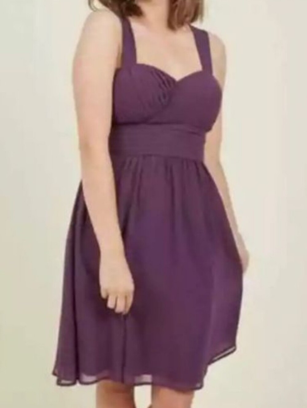 ModCloth Blissful vision Amethyst Sleeveless Back Cut Out Dress Size S